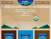 Tablet Screenshot of bouldericecream.com